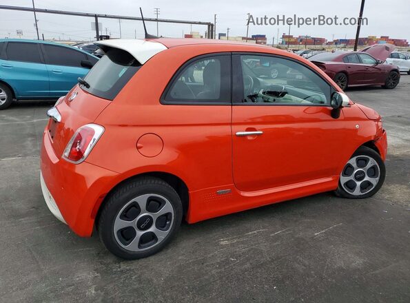 3C3CFFGEXHT600639 2017 FIAT 500 Orange Rear right