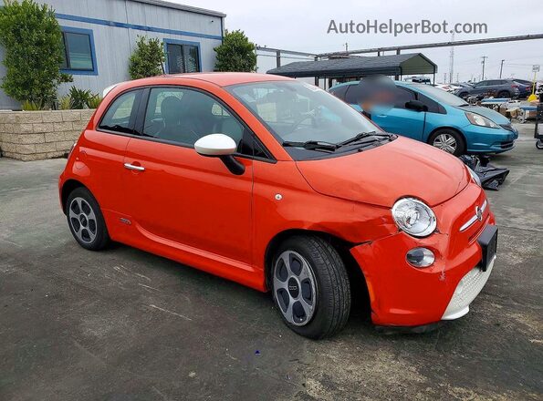 3C3CFFGEXHT600639 2017 FIAT 500 Orange Front right