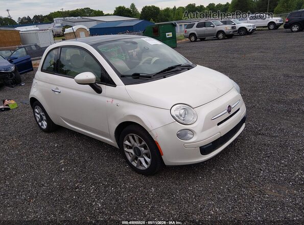 3C3CFFKR7HT621233 2017 FIAT 500 White Front right