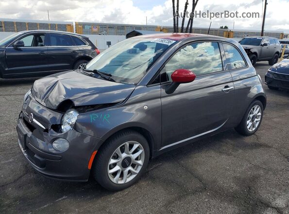 3C3CFFKR7HT694411 2017 FIAT 500 Gray Передня ліва чверть