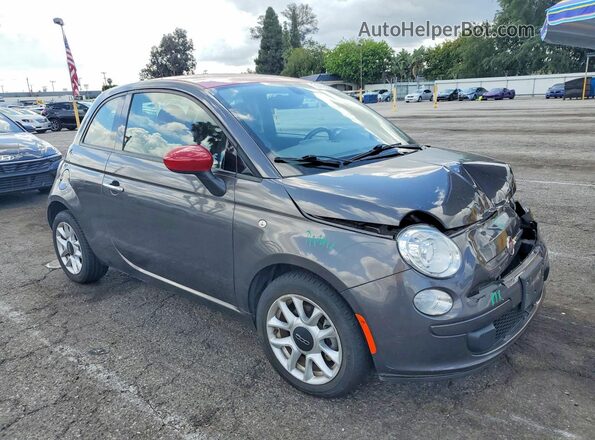 3C3CFFKR7HT694411 2017 FIAT 500 Gray Передня права чверть