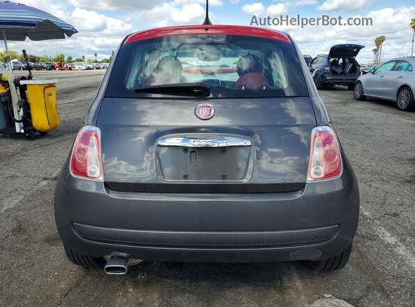 3C3CFFKR7HT694411 2017 FIAT 500 Gray Вид ззаду