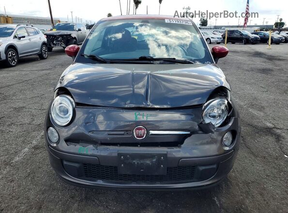 3C3CFFKR7HT694411 2017 FIAT 500 Gray Вид спереду