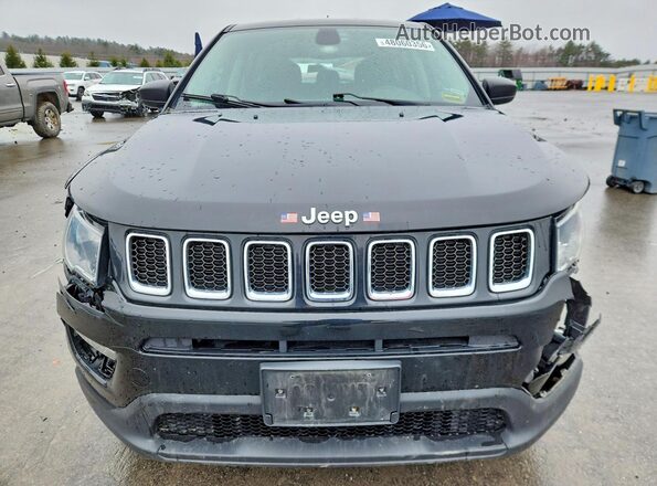 3C4NJCAB1KT763025 2019 JEEP COMPASS Black Դիմացի տեսք