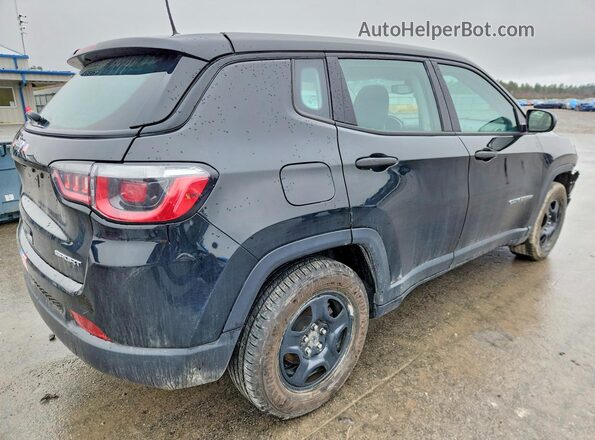 3C4NJCAB1KT763025 2019 JEEP COMPASS Black Հետևի աջ
