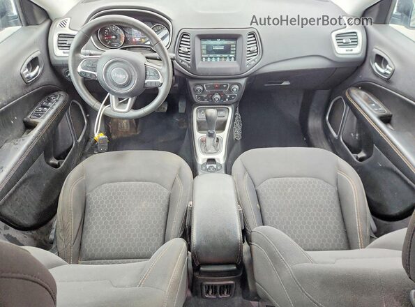 3C4NJCAB1KT763025 2019 JEEP COMPASS Black Առջևի վահանակի տեսք