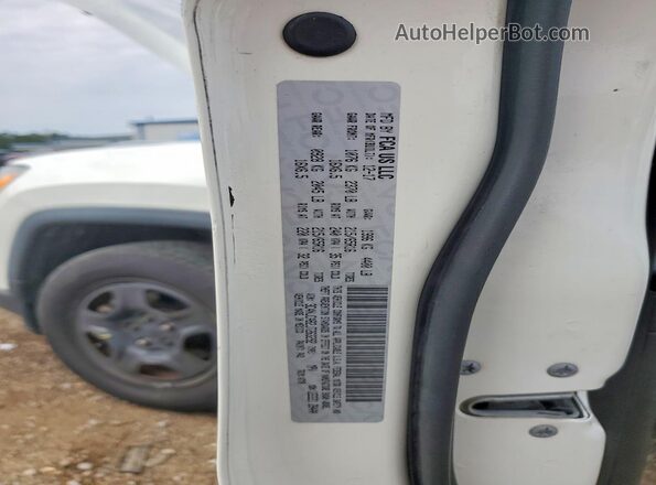 3C4NJCAB2JT263292 2018 JEEP COMPASS White Widok naklejki z numerem VIN