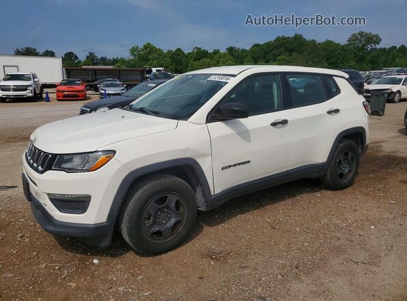3C4NJCAB2JT263292 2018 JEEP COMPASS White Przód lewy