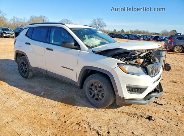 3C4NJCAB2JT286393 2018 JEEP COMPASS White Przód prawy