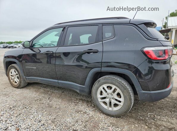 3C4NJCAB3JT204185 2018 JEEP COMPASS Black Tył lewy