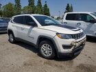 2020 Jeep Compass Sport Белый vin: 3C4NJCAB3LT218722