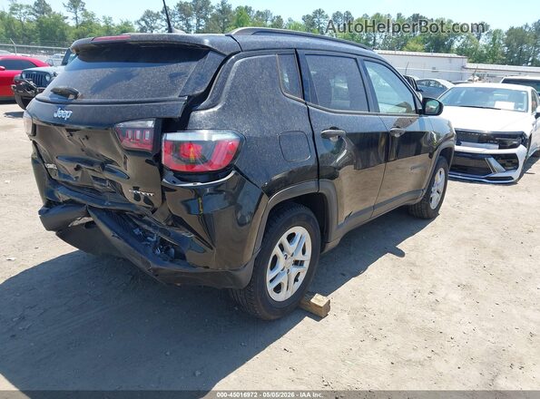 3C4NJCAB6JT211132 2018 JEEP COMPASS Черный Задняя правая четверть