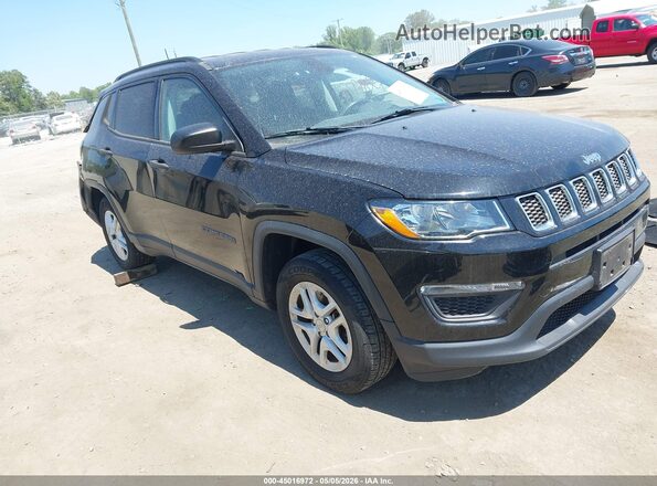 3C4NJCAB6JT211132 2018 JEEP COMPASS Черный Передняя правая четверть