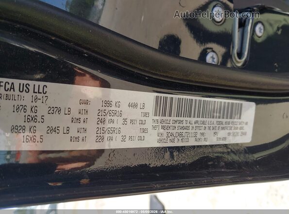 3C4NJCAB6JT211132 2018 JEEP COMPASS Черный Вид подкапотного пространства