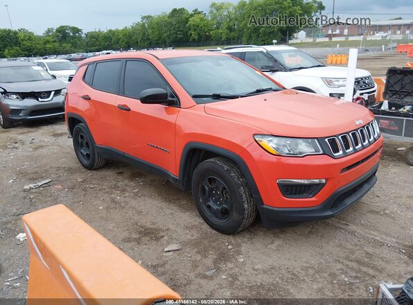 3C4NJCAB6JT286560 2018 JEEP COMPASS Orange Delantero derecho