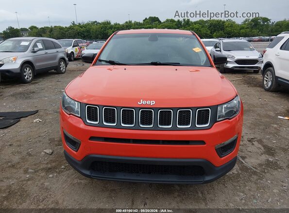3C4NJCAB6JT286560 2018 JEEP COMPASS Orange Vista del cuadro de instrumentos