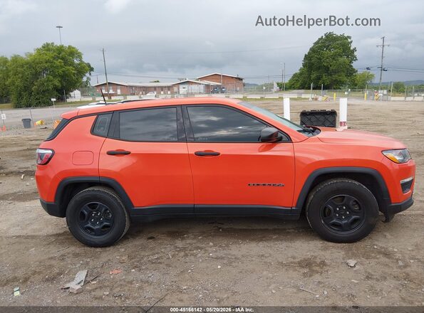 3C4NJCAB6JT286560 2018 JEEP COMPASS Orange Vista interior trasera