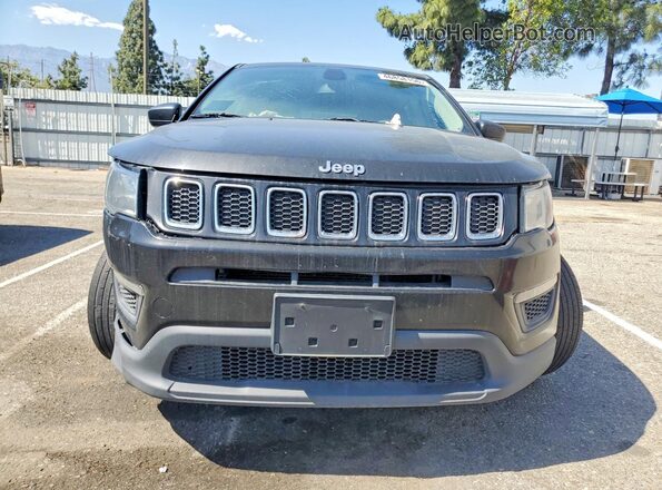 3C4NJCAB8KT727297 2019 JEEP COMPASS Black Widok z przodu
