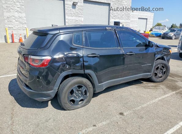 3C4NJCAB8KT727297 2019 JEEP COMPASS Black Tył prawy