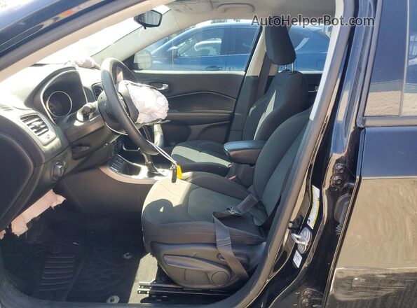 3C4NJCAB8KT727297 2019 JEEP COMPASS Black Widok wnętrza z przodu