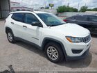 2018 Jeep Compass Sport Fwd White vin: 3C4NJCAB9JT133669