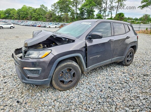 3C4NJCAB9JT330227 2018 JEEP COMPASS Black Przód lewy