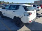 2018 Jeep Compass Sport Fwd White vin: 3C4NJCABXJT233179
