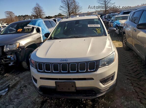 3C4NJCABXLT118200 2020 JEEP COMPASS White Widok z przodu