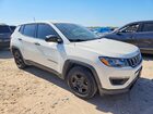 2021 Jeep Compass Sport White vin: 3C4NJCABXMT535902