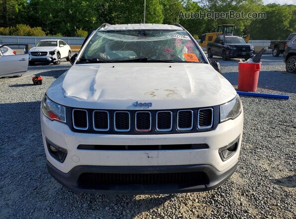 3C4NJCBB3JT166133 2018 JEEP COMPASS Белый Вид спереди