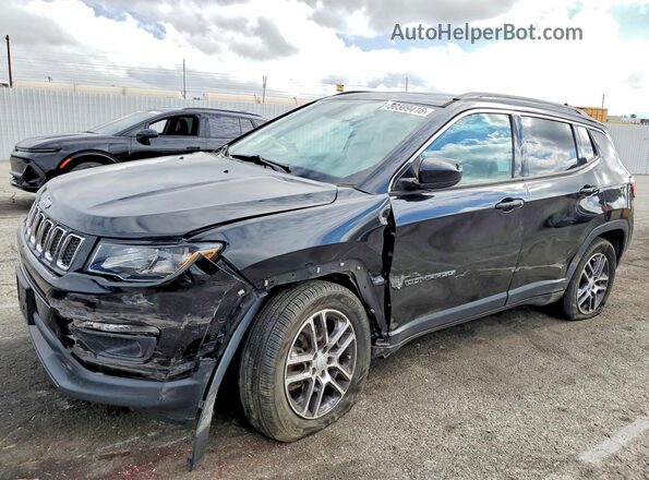 3C4NJCBB8JT488556 2018 JEEP COMPASS Черный Передняя левая четверть