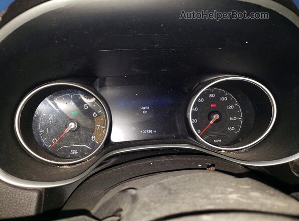 3C4NJCBB8LT169726 2020 JEEP COMPASS White Вид щитка приладів