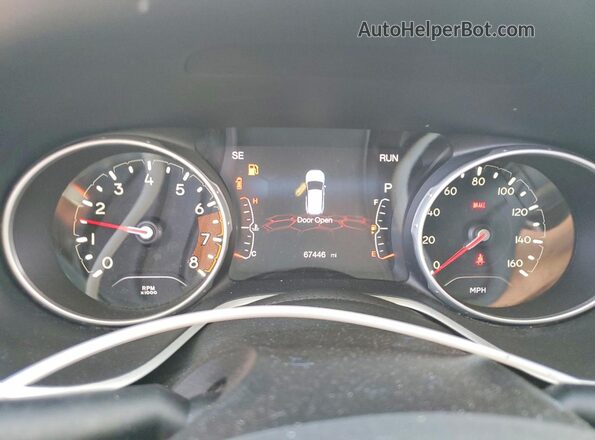 3C4NJCBB9HT647630 2017 JEEP COMPASS Gray Vista del cuadro de instrumentos