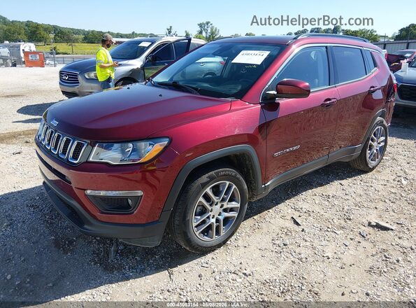 3C4NJCBBXLT257709 2020 JEEP COMPASS Темно-бордовый Передняя левая четверть