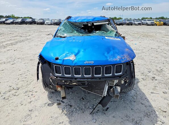 3C4NJCCB1LT218490 2020 JEEP COMPASS Синий Вид спереди