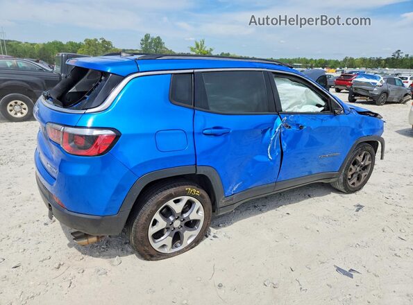 3C4NJCCB1LT218490 2020 JEEP COMPASS Синий Задняя правая четверть