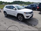 2019 Jeep Compass Limited Fwd White vin: 3C4NJCCB9KT819337