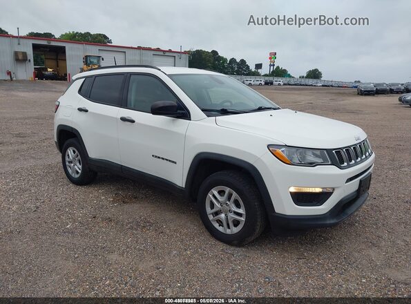 3C4NJDAB0JT392282 2018 JEEP COMPASS Белый Передняя правая четверть