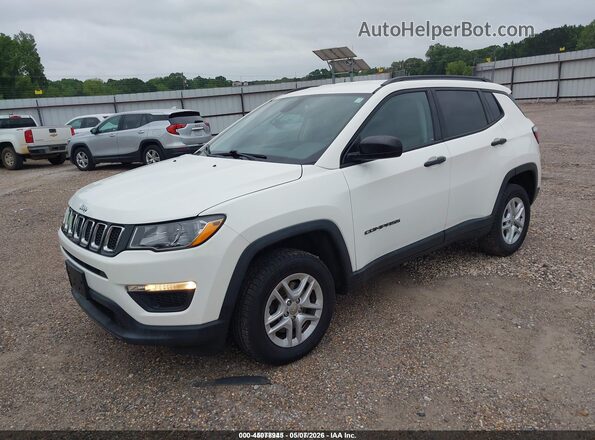 3C4NJDAB0JT392282 2018 JEEP COMPASS Белый Передняя левая четверть