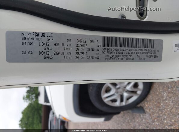 3C4NJDAB0JT392282 2018 JEEP COMPASS Белый Вид подкапотного пространства