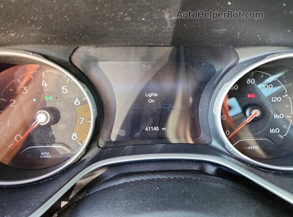 3C4NJDAB0LT174569 2020 JEEP COMPASS Black Widok zestawu wskaźników