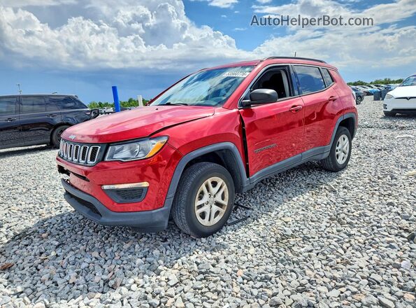 3C4NJDAB2KT629386 2019 JEEP COMPASS Red Передня ліва чверть