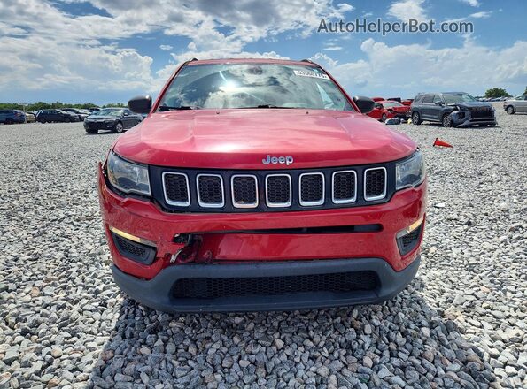 3C4NJDAB2KT629386 2019 JEEP COMPASS Red Вид спереду