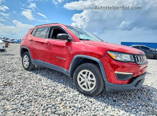 3C4NJDAB2KT629386 2019 JEEP COMPASS Red Передня права чверть