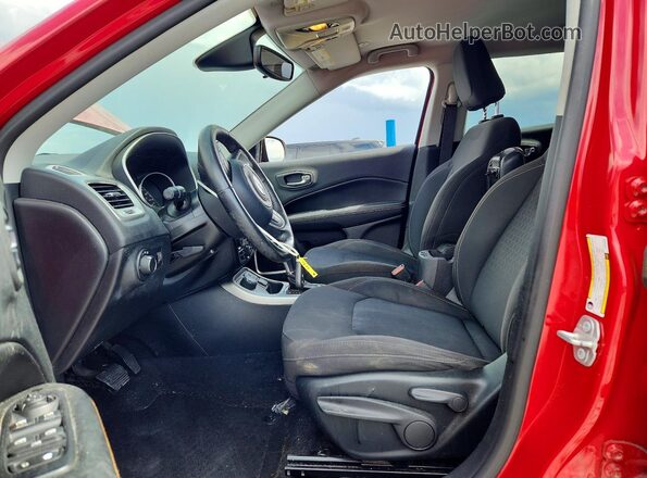 3C4NJDAB2KT629386 2019 JEEP COMPASS Red Вид салону спереду