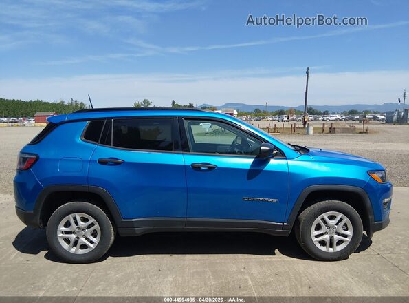 3C4NJDAB3JT392292 2018 JEEP COMPASS Синий 