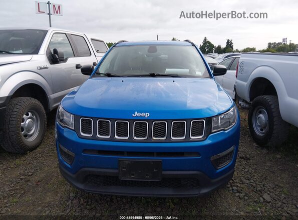 3C4NJDAB3JT392292 2018 JEEP COMPASS Синий 