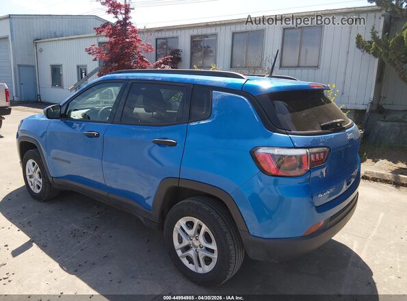 3C4NJDAB3JT392292 2018 JEEP COMPASS Синий Задняя левая четверть