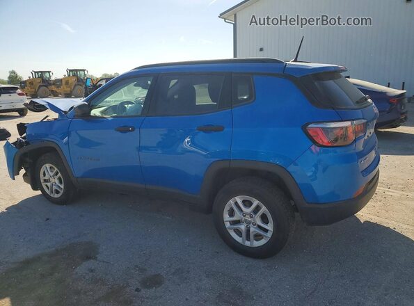 3C4NJDAB5JT104224 2018 JEEP COMPASS Blue Հետևի ձախ