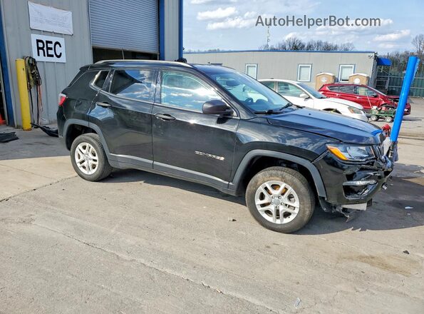 3C4NJDAB5JT401428 2018 JEEP COMPASS Black Przód prawy